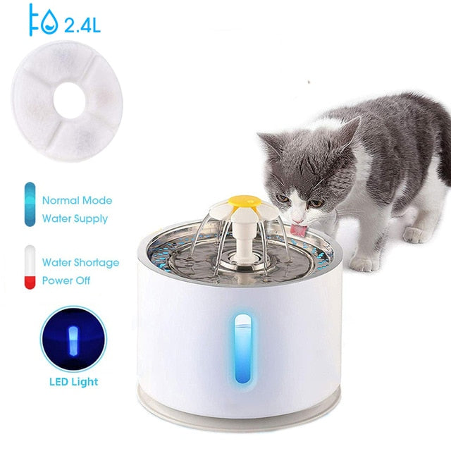 2.4L Automatic Cat Water Fountain Petritzy
