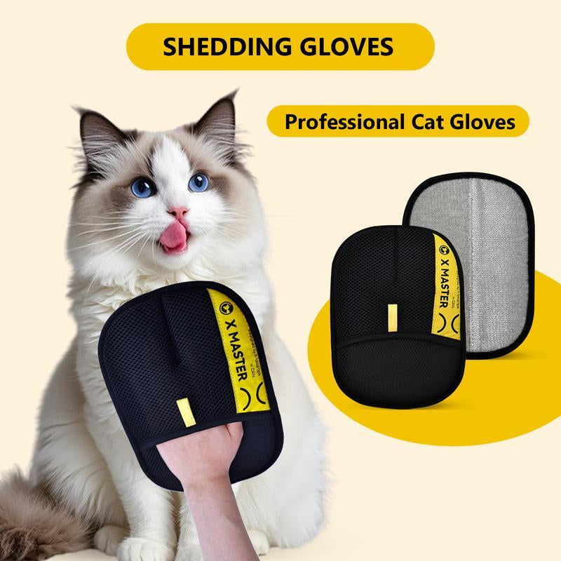 Pet Hair Removal Gloves, Electrostatic Pet Hair Remover, Reusable Cat&Dog Hair Remover for Couch, Furniture, Carpet, Car Seat, Pet Grooming Gloves
