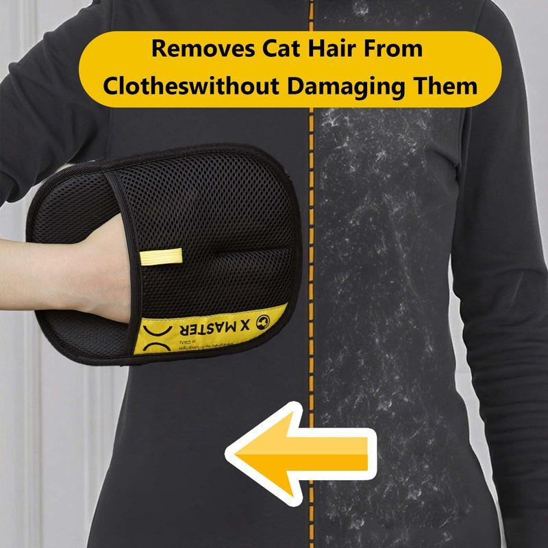 Pet Hair Removal Gloves, Electrostatic Pet Hair Remover, Reusable Cat&amp;Dog Hair Remover for Couch, Furniture, Carpet, Car Seat, Pet Grooming Gloves